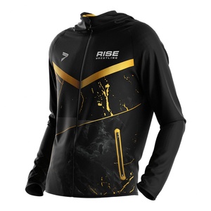 Pantalones Deportivos Casuales de Lucha Libre con Sublimación Personalizada, Chaqueta con Bolsillos con Cremallera, Sudadera con Capucha y Cremallera, Unisex - Product Image 1