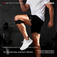 Pelindung Lutut Olahraga Musim Panas Poliester Tipis untuk Lari Basket Unisex Profesional Anti-Selip Kompresi Penyerap Guncangan untuk Lompat
