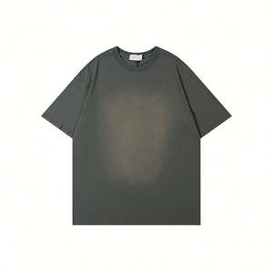 T-shirts surdimensionnés en coton 100% délavé de haute qualité, col rond, épaules tombantes, grammage lourd, personnalisables avec logo OEM, anti-UV - Product Image 3