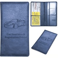 Sac de rangement pour permis de conduire, sac à documents multifonctionnel en cuir PU, porte-cartes d'immatriculation et d'assurance automobile