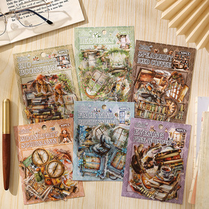 ZABC สติ๊กเกอร์ตกแต่งปารีสซีรีส์ 40 ชิ้น 6 แบบวัสดุงานฝีมือสำหรับจดบันทึกสไตล์ย้อนยุค - Product Image 1