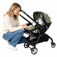 Kidil Wholesale - Système de poussette 3 en 1 pour bébé - Poussette légère en alliage d'aluminium pliable avec siège auto