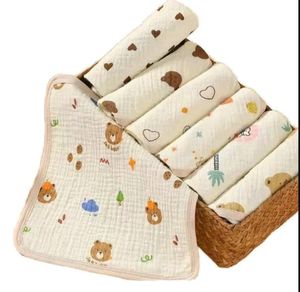 Baberos de Muselina de Algodón para Bebés, Diseño en Forma de Flor, Doble Capa Absorbente con Broche a Presión para Recién Nacidos - Product Image 3