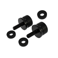 Vis de siège de moto en acier inoxydable métrique ovale personnalisée 3,9x16 mm, noire, compatible avec le montage arrière, remplacement de la fixation