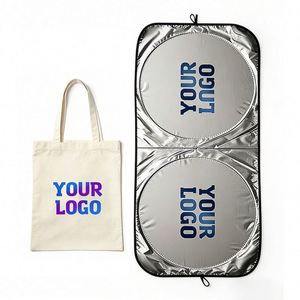 Wholesale Custom Logo UV Protection Front Window Sunshade Fold <b>Windshield</b> for Car Dealer Business Promo Gift Sunshade <b>Cover</b> - Product Image 1