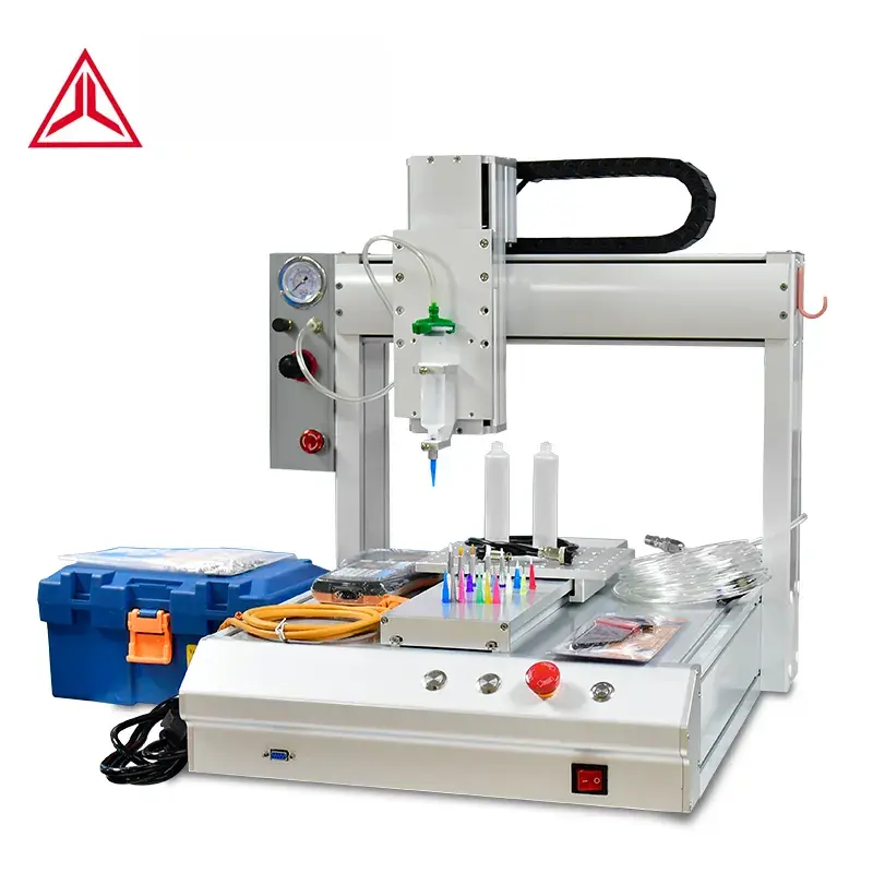 Dispenser lem cair silikon 30ML/epoxy resin / UV otomatis mesin dispenser lem CNC jarum suntik robot mengeluarkan lem
