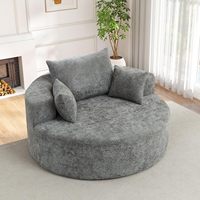 Fabrik-Großhandel 55 Zoll Übergroßer Cloud-Loungesessel Chenille-Schwamm Tiefe Sitzfläche Ohne Montage Modernes Schlafsofa für Schlafzimmer und Wohnzimmer