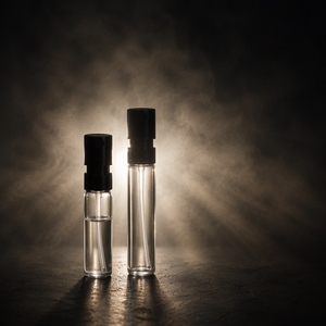 Botella Atomizadora de Perfume de Vidrio Transparente Vacía con Tapa de Pulverización Fina Negra, Recargable, Tamaño Viaje, Envase Cosmético al por Mayor - Product Image 3
