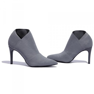 Nuevos botines <span class=keywords><strong>de</strong></span> tacón <span class=keywords><strong>de</strong></span> aguja color nude para <span class=keywords><strong>mujer</strong></span>, tallas grandes, comercio exterior, tacones altos 41, suministro anual. - Product Image 1