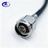 Rangkaian Kabel RF Konektor Crimp N Male SMA Male untuk Kabel Koaksial LMR240 50 Ohm Panjang 500mm Tahan Air IP67 Au Center