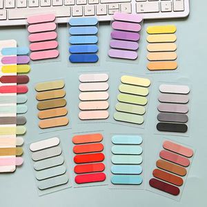 Notas Adhesivas Transparentes de PET con Degradado Semicircular Multicolor, Esenciales para la Vuelta al Cole para Uso Escolar y de Oficina - Product Image 1