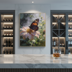 Tableau mural LED <span class=keywords><strong>Pop</strong></span> <span class=keywords><strong>Art</strong></span> Papillon sur toile, cadre moderne pour salon, grande peinture murale suspendue - Product Image 1