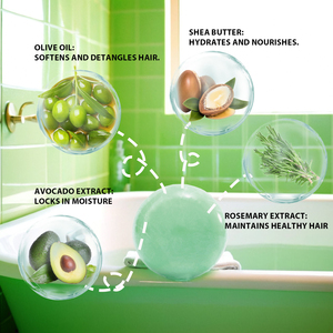 Bliw Nhãn Hiệu Riêng Tự Nhiên Thuần Chay Tăng Cường Dày Sáng Bóng Handmade Tóc Xà Phòng Hương Thảo Dầu Gội Thanh Xà Phòng - Product Image 3