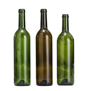 Garrafa de vinho fosca transparente, garrafa de vinho com rolha de madeira, design personalizado, 500ml, 750ml, em formato redondo, preto e branco