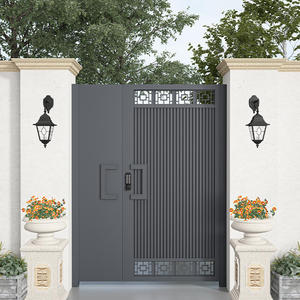 Porte de garage coulissante en alliage d'aluminium pour villa avec garantie de 3 ans, commande manuelle, revêtement poudré pour usage extérieur, fabriqué en Chine - Product Image 2