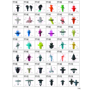 Attaches des véhicules à moteur en <span class=keywords><strong>plastique</strong></span> transparentes blanches et agrafes automatiques d'attaches pour des voitures - Product Image 5