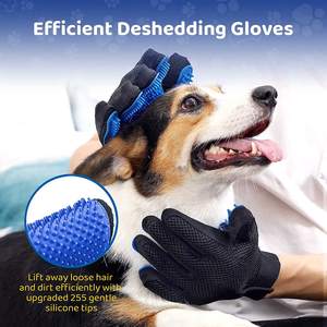 Accesorios para mascotas Herramienta de masaje para mascotas Removedor de pelo Deshedding <span class=keywords><strong>Dog</strong></span> Cat Hair Grooming Guantes - Product Image 6