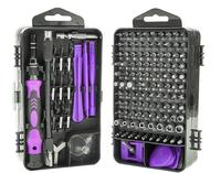 Kit d'outils de réparation de téléphone électronique magnétique professionnel 138 en 1, jeu de tournevis de précision avec extracteur de vis
