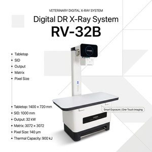 Mesin Rontgen Hewan DAWEI RV-32B 400mA Sistem Radiografi <span class=keywords><strong>Digital</strong></span> Berdaya Tinggi untuk Hewan Besar & Kecil - Product Image 2