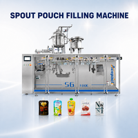 Machine d'emballage de sachets préformés à bec verseur certifiée CE pour le remplissage de boissons, jus et liquides