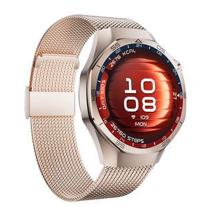 Montre connectée EDS SK8Mini avec bracelet en acier doré, 3 paires de bracelets interchangeables, étanche IP68, mode Dynamic Island, modes sportifs, affichage permanent - Product Image 1