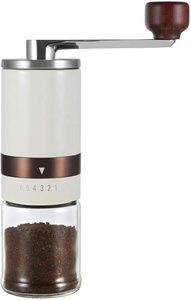 Vintage Hand kaffeemühle mit Keramik graten 6 einstellbare Einstellungen Tragbare Handkurbel Manuelle einstellbare Kaffeemühle - Product Image 6