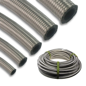 EPMAN Tuyau de refroidisseur d'huile de pompe à carburant/filtre de carburant en acier inoxydable tressé pour moteur de voiture, ligne d'<span class=keywords><strong>alimentation</strong></span>/retour du turbo, AN4 AN6 AN8 AN10 AN12 - Product Image 3