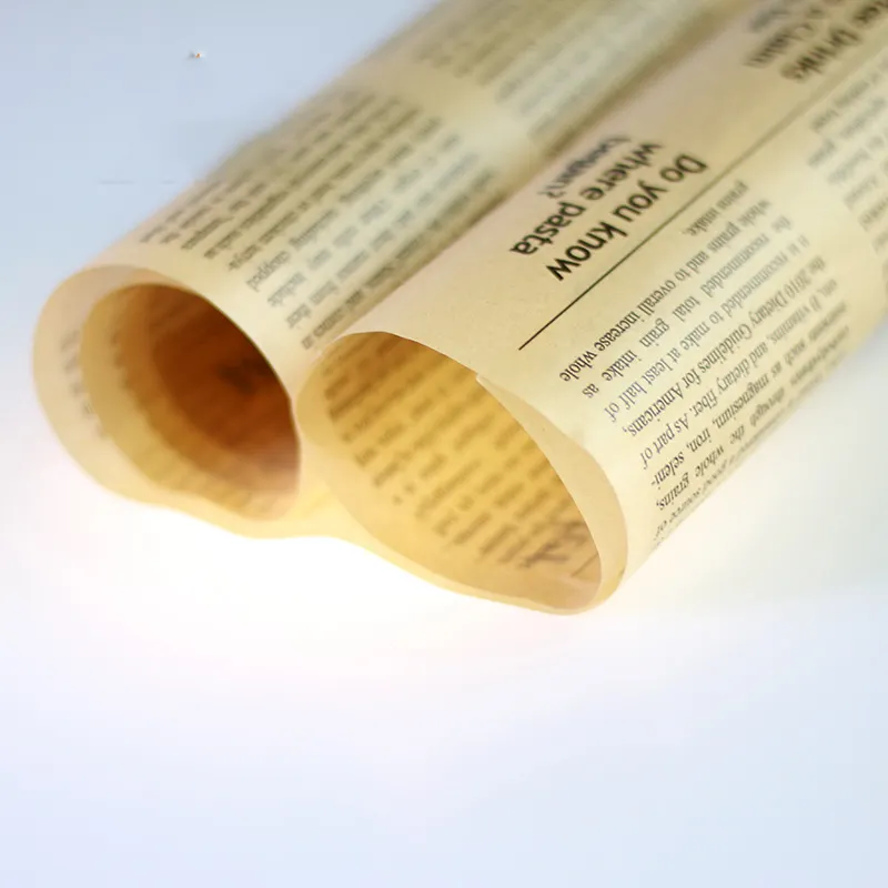 30cm * 10m papier d'emballage antiadhésif écologique papier sulfurisé en silicone rouleau de papier sulfurisé imprimé