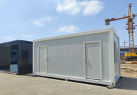 Rumah Kontainer Mini Modern Berkualitas Unggul, Dapat Diperluas, Paket Lengkap, Rumah Kantor Modular Mewah dengan Garansi
