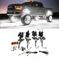 Kit d'éclairage LED pour cales de roue, 24 LED (16 ou 24 modules), blanc pur, pour camion, Jeep, SUV, VTT, UTV, tout-terrain