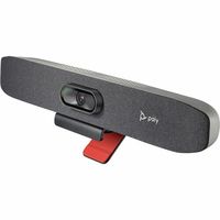 Caméra de visioconférence Poly Studio R30 4K avec zoom numérique 5x, suivi vocal IA et cadrage automatique des participants