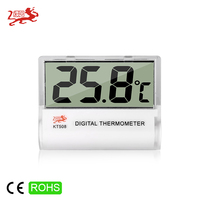 Thermomètre numérique pour aquarium, grand écran LCD transparent, affichage de la température à l'intérieur du réservoir, 0-40 ℃   pour aquarium, terrarium pour reptiles