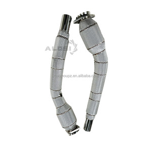 Tubo de escape de carreras SS304 para <span class=keywords><strong>Jaguar</strong></span> <span class=keywords><strong>XK</strong></span> XKR 5.0T 2009-2014, modificación del convertidor catalítico - Product Image 4