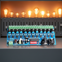 Controlador DMX512 de 12 Canales JIUAN DMX-HVDIM-12CH-CE AC110-220V, Dimmer LED con Atenuación TRIAC HVDIM, Carga Máxima de 2200W