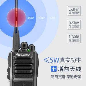 Talkie-walkie portable Quansheng TG-330 5W, communication longue portée pour la gestion de propriétés, les hôtels, la construction et l'utilisation en extérieur - Product Image 4