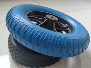 <span class=keywords><strong>Rueda</strong></span> Sólida Azul de 14 Pulgadas Resistente a Pinchazos, Tamaño 3.25-8, Diámetro del <span class=keywords><strong>Eje</strong></span> de 16 mm, para <span class=keywords><strong>Carretilla</strong></span> de Trabajo Pesado - Product Image 5