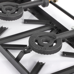 RAF güvenilir gaz sobası siyah ev pişirme güvenli propan gaz ocak 2 brülörler mutfak gaz ocağı ücretsiz kurulum - Product Image 2