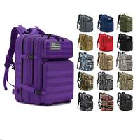 Ransel taktis nilon 600D tugas berat sistem anyaman Molle Anti Maling GPS Panel surya kompresi kabel kejut tahan air