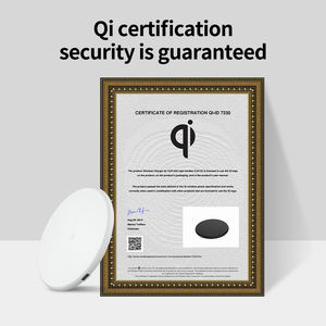 Draagbare superslanke 15W Qi-gecertificeerde draadloze telefoonoplader, snel opladen voor Android-telefoons en iPhone OJD-52C - Product Image 4