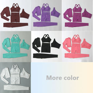 <span class=keywords><strong>Abbigliamento</strong></span> da Palestra all'Ingrosso Completi Sportivi da Donna Senza Cuciture per Allenamento Fitness Corsa e Yoga - Product Image 5