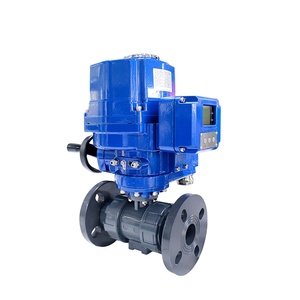 Válvula de Bola de 2 Vías COVNA para Pedidos Urgentes con Actuador de Flotador Giratorio, Válvula Flangeada de UPVC COVNA para Control Automatizado de Fluidos y Agua - Product Image 1
