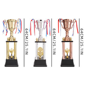 جودة عالية <span class=keywords><strong>4</strong></span> أعمدة الكأس مع الذهب الفضة البرونزية أكواب معدنية للأحداث الرياضية الجوائز SZ31 - Product Image 5