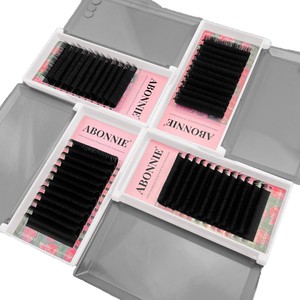 Extensiones de Pestañas Abonnie C CC D DD 0.03 0.05 0.07 0.10mm Negro Mate Naturales Hechas a Mano Para Profesionales - Product Image 5