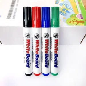 Klassische und langlebige Trocken lösch marker 4 Farben Benutzer definierte schwarze Marker Set White Board Marker