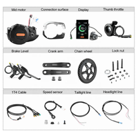 Bafang M620 48v 1000w moteur à entraînement central G510 48v 1000w kit de conversion électrique