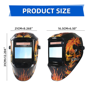 Máscara de Soldadura con Sensor de Arco Grande DIN5-DIN13, Oscurecimiento Automático Solar, TIG MIG MMA, Color Real, para Soldadura y Esmerilado - Product Image 3