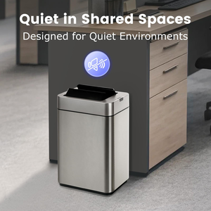 Automatic 40L Rectangle Indoor/Bedroom Sanitary <b>Sensor</b> Trash Can Lid Stainless Steel Smart Waste <b>Bin</b> Kitchen Street Sorting - Product Image 3