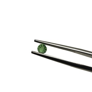 Light Green 4.0mm Round Zircon Bead Caps Firework Cut Skyfire Cut Chrysanthemum Cut Jewelry Findings For DIY Earrings Rings - Product Image 5