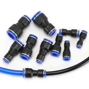 Pneumatic Fittings Plastic Quick Reducing Air Pipe Connector PG 4mm 6mm 8mm 10mm 12mm 14mm 16mm Straight Gas Quick Connector