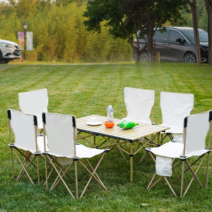 Camping <b>Folding</b> Moon <b>Chair</b> Egg Roll <b>Table</b> Outdoor PortableTable Home <b>Dining</b> <b>Table</b> for Pinic Camping - Product Image 5